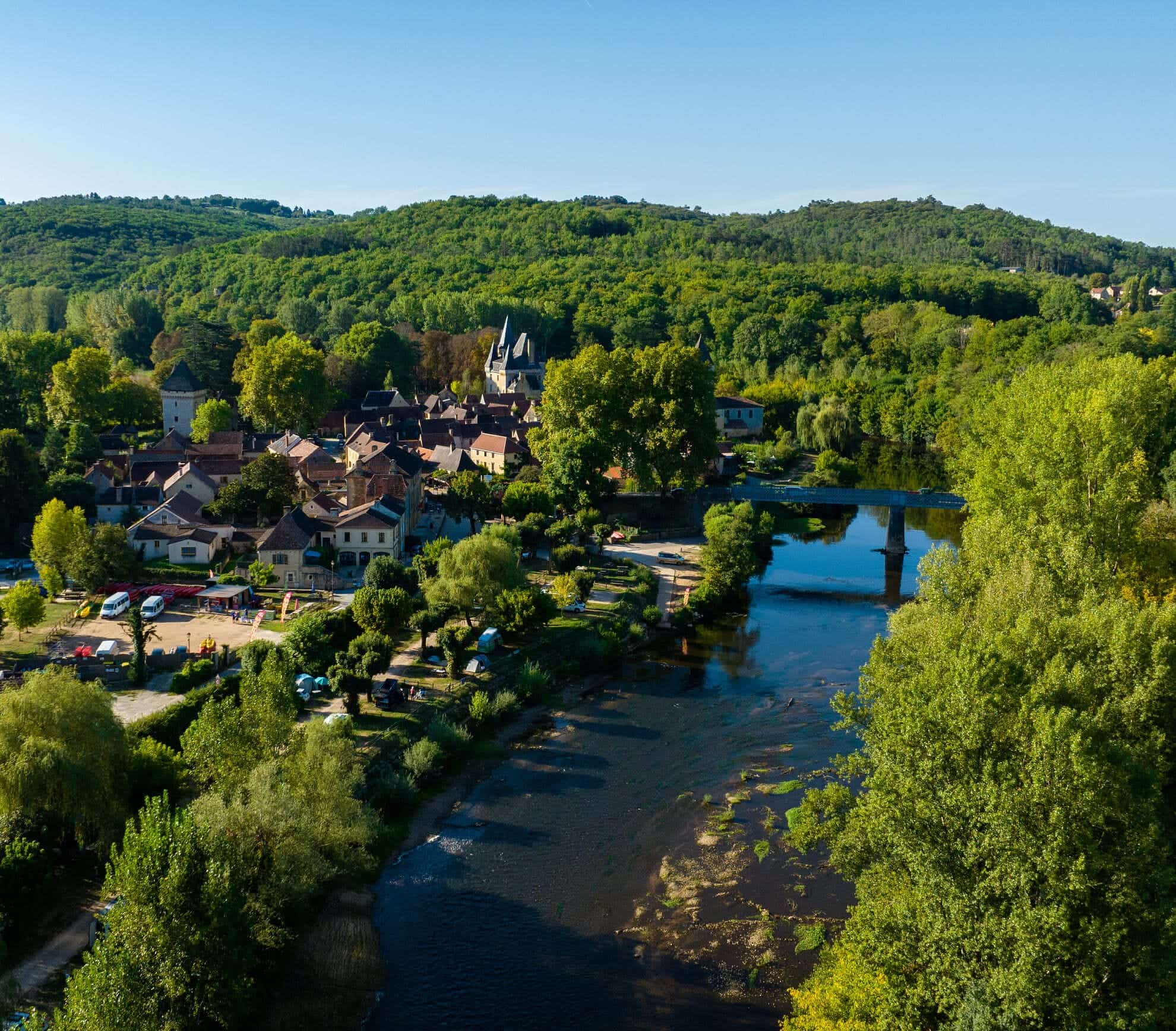 vue aérienne Saint-Léon-Sur-Vézère